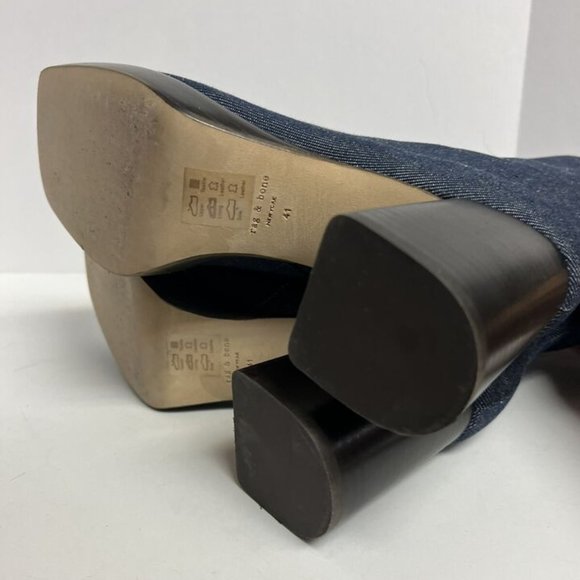 Rag & Bone Womens Matrix Boot Blue Size EU41 M US11 - Picture 5 of 6